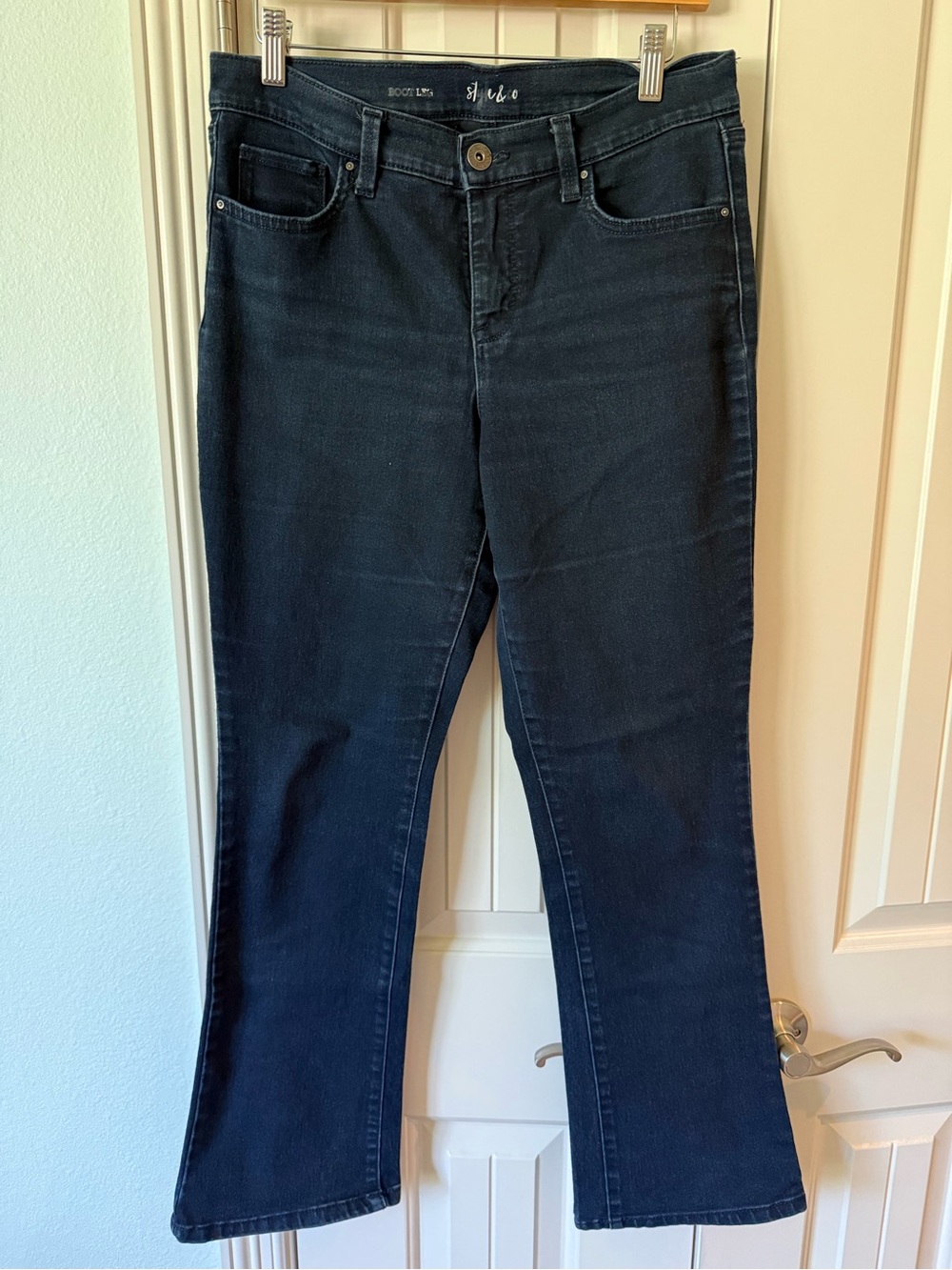 Style & Co. Women's Boot Cut Jeans in Dark Blue